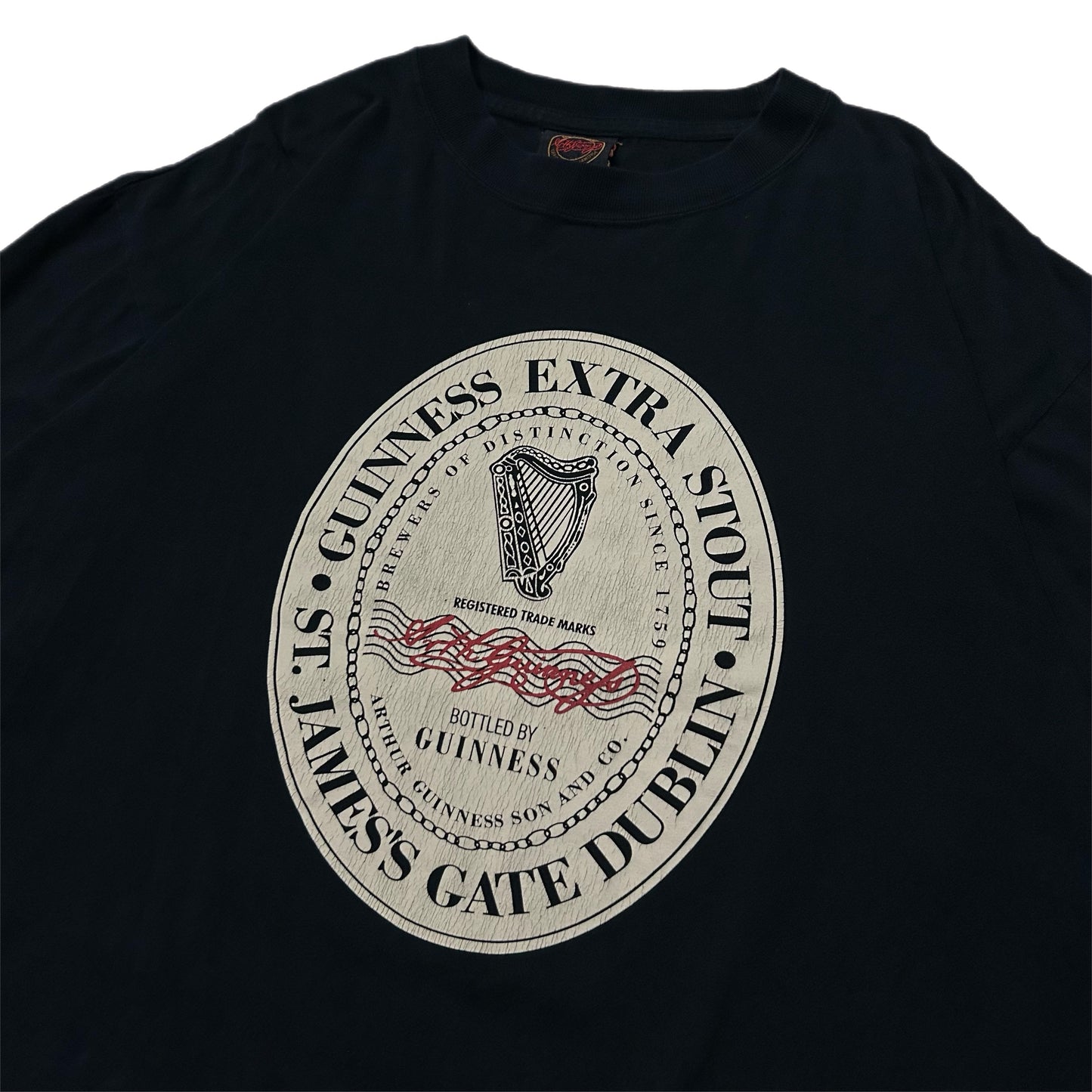 (XL) Vintage Guiness Extra Scout Black Shirt