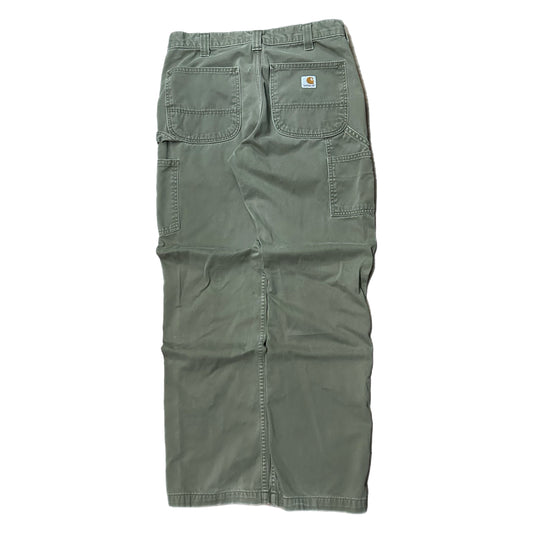 (32) Carhartt Olive Carpenter Pants