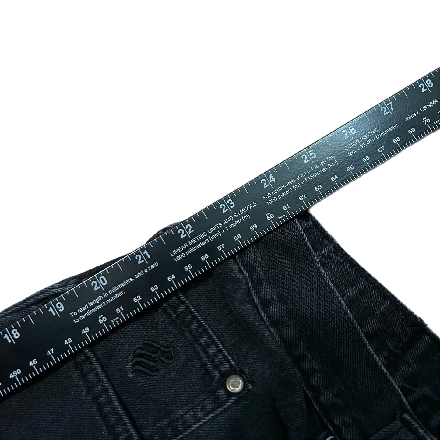 (34) Y2K Roca Wear Baggy Black Jorts