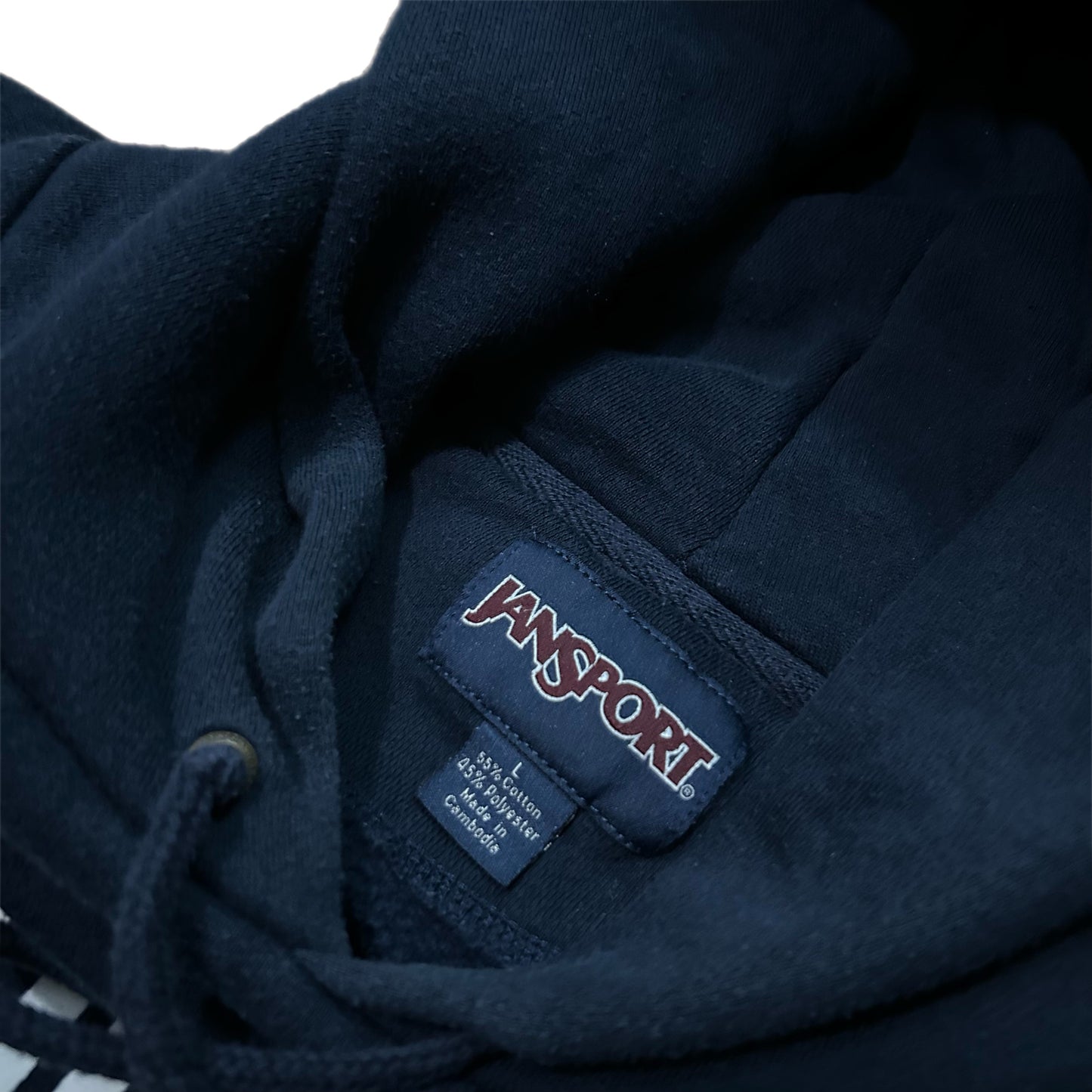 (L) Y2K Jansport Georgetown University Navy Hoodie