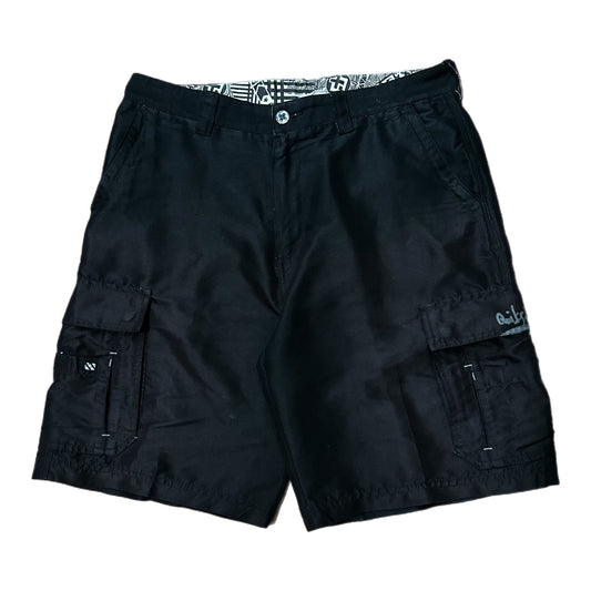(34) Y2K Quicksilver Black Cargo Shorts