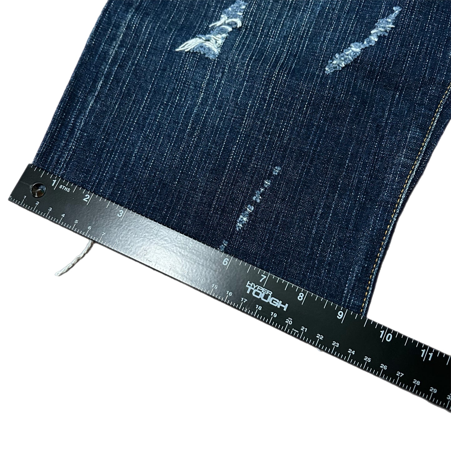 (36) Vintage Evisu Paint Splatter Jean Shorts