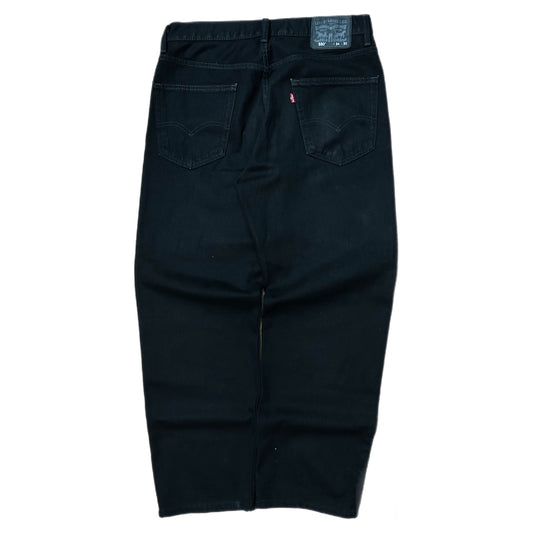 (34) Levi's 550 Loose Fit Black Denim Jeans