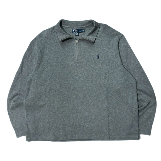 (XXL) Vintage Ralph Lauren Polo Grey Quarter-Zip Pullover