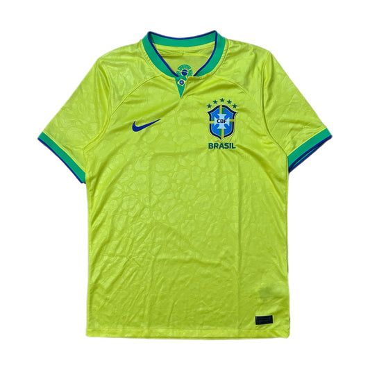 (M) Nike Brasil Home Soccer World Cup Jersey