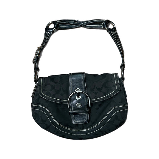 (OS) Vintage Coach Black Hand Bag