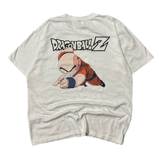(M) NSTK x Dragonball Z Krillin White Shirt