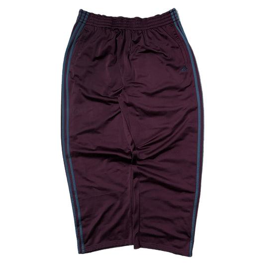 (L) Y2K Adidas Bordeaux Tear-Away Track Pants