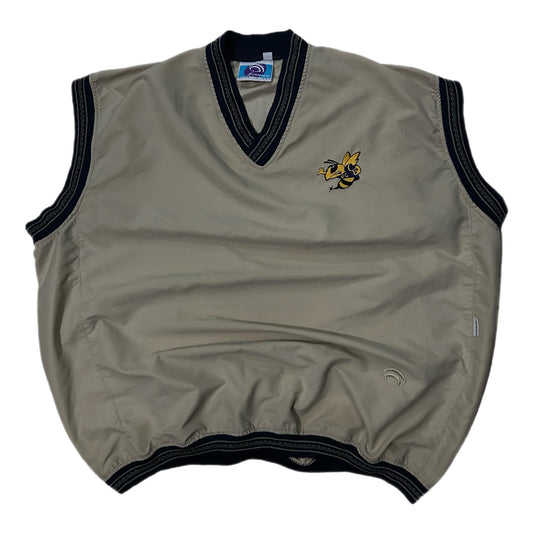 (L) Vintage Jammin Yellowjacket Beige Vest