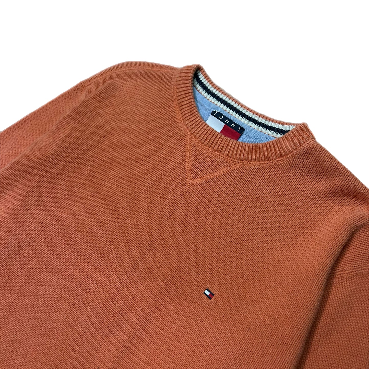 (L) Tommy Hilfiger Oranger Pullover Sweater