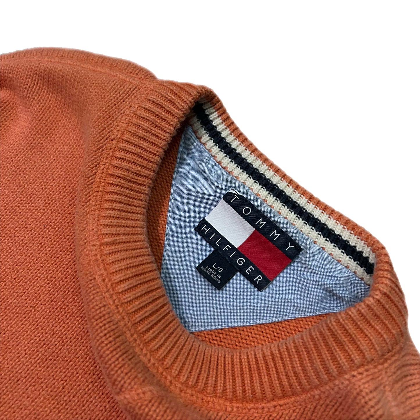 (L) Tommy Hilfiger Oranger Pullover Sweater