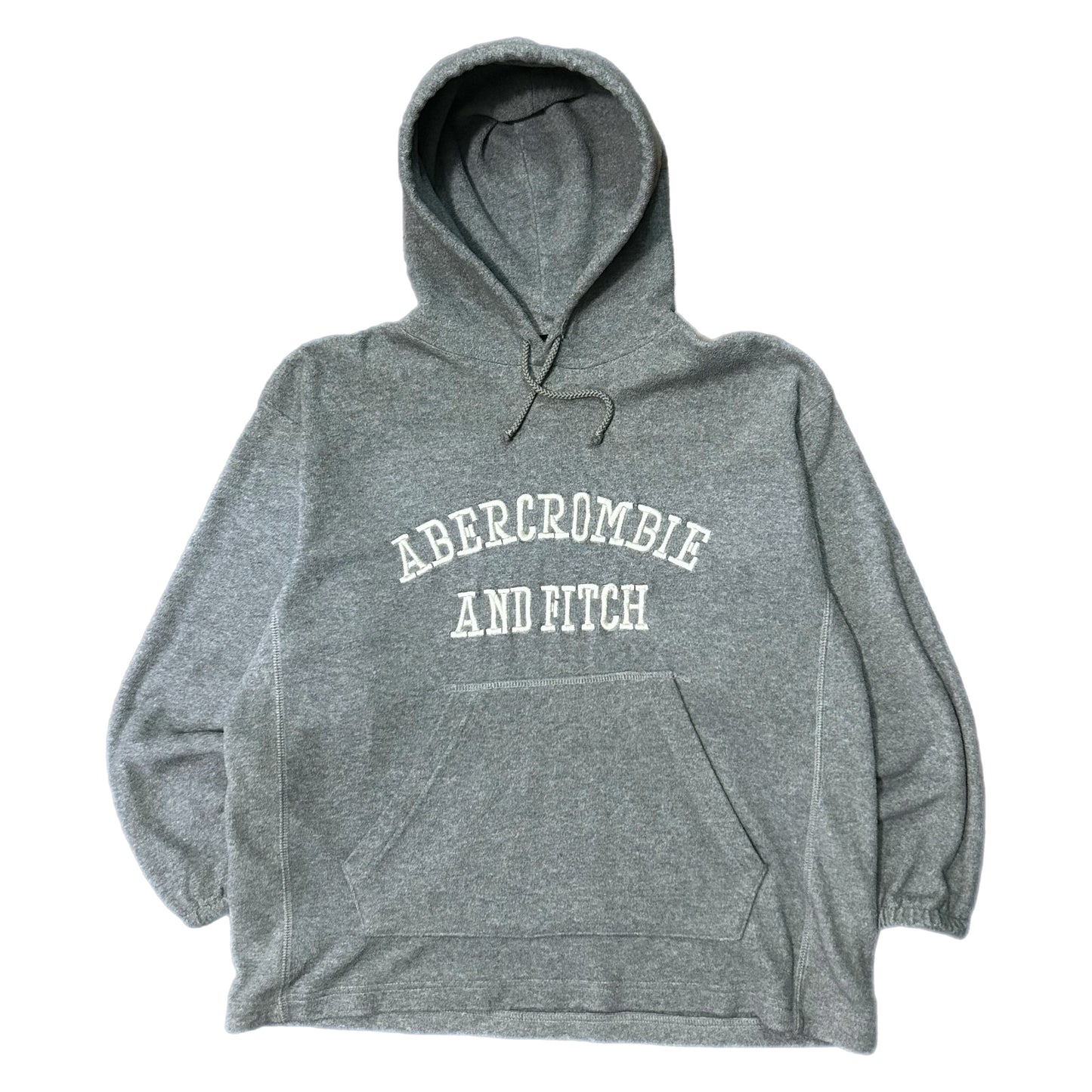 (L) Vintage Y2K Abercrombie & Fitch Grey Pullover Hoodie