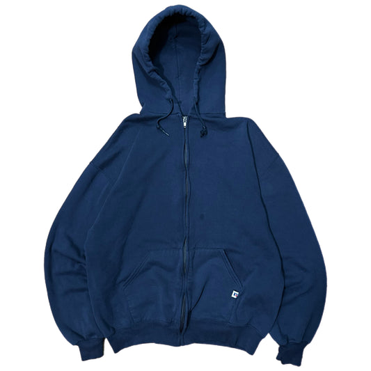 (S/M) Vintage Russell Athletics Navy Zip-Up Jacket