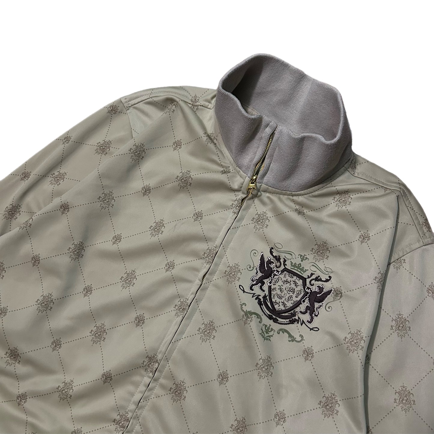 (L) Y2K Anchor Blue Monogram Sweater
