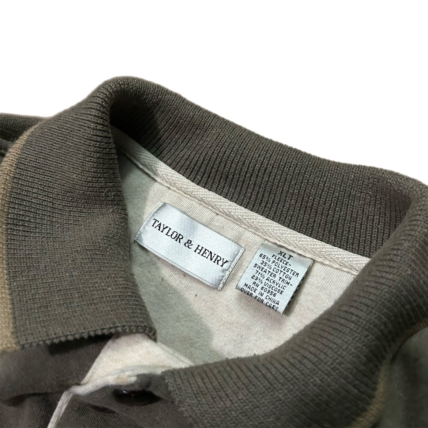 (XL) Vintage Norm Thompson Retro Collared Fleece