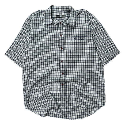 (L) Y2K South Pole Plaid Button-Up