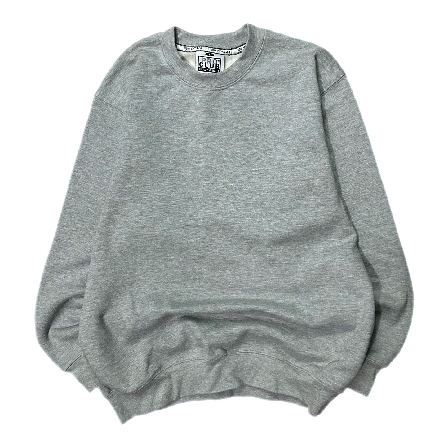 (S) Pro Club Heavyweight Grey Crewneck