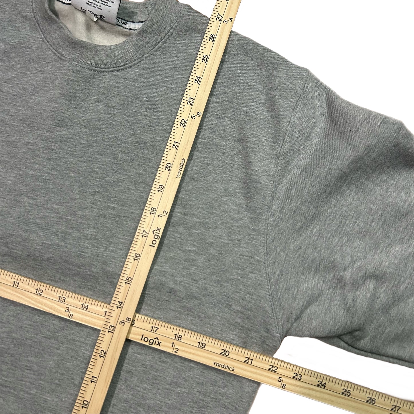 (S) Pro Club Heavyweight Grey Crewneck
