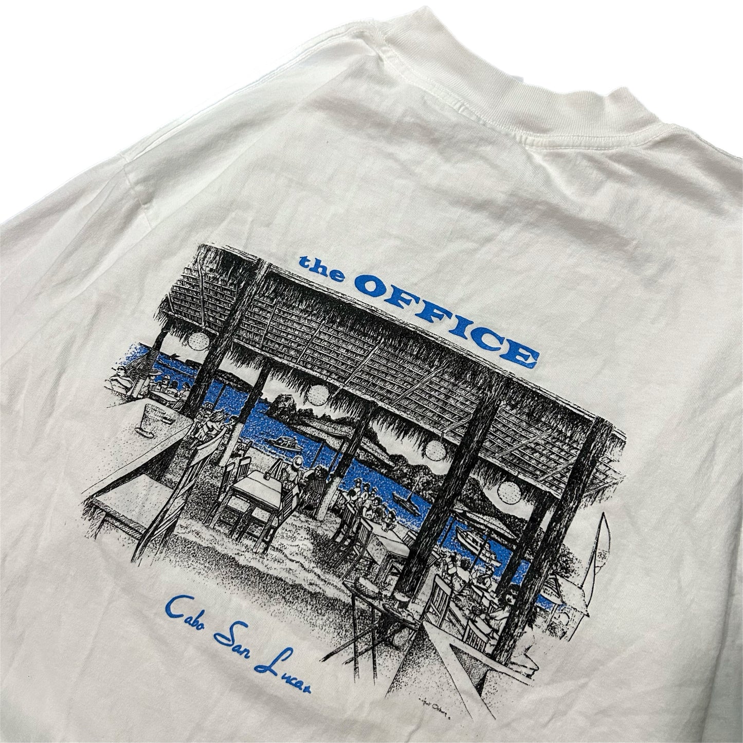 (L) 90s Yazbek The Office White Long Sleeve