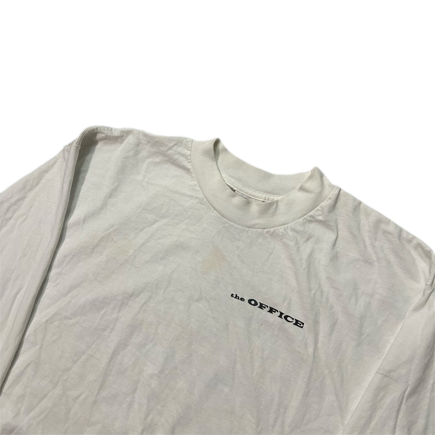 (L) 90s Yazbek The Office White Long Sleeve
