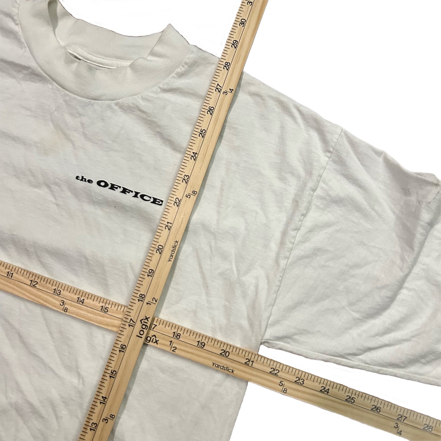 (L) 90s Yazbek The Office White Long Sleeve