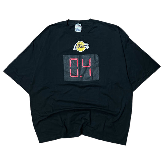 (XXXL) 2004 Los Angeles Lakers Derek Fisher Black Tee