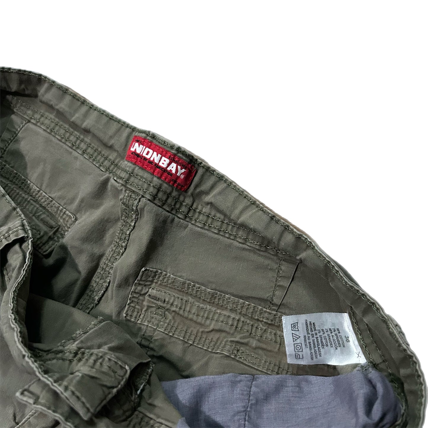 (36) Union Bay Olive Cargo Shorts