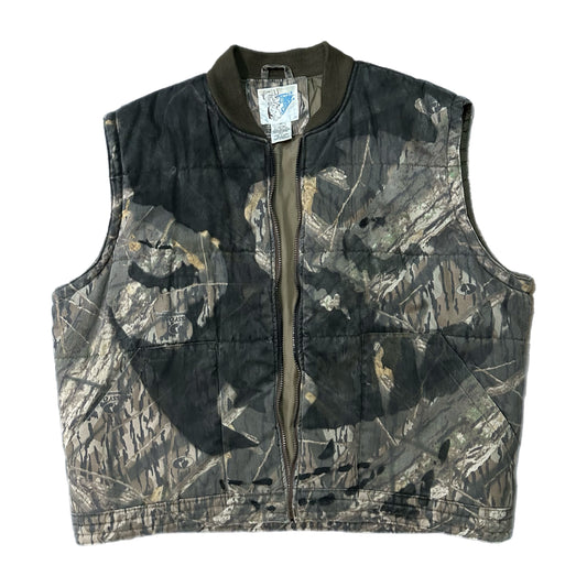 (XL) Opium Screen-Printed Camo Hunting Vest