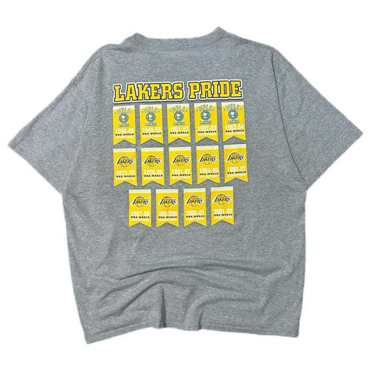 (XXL) Vintage Majestic LA Lakers Championship Banner Tee