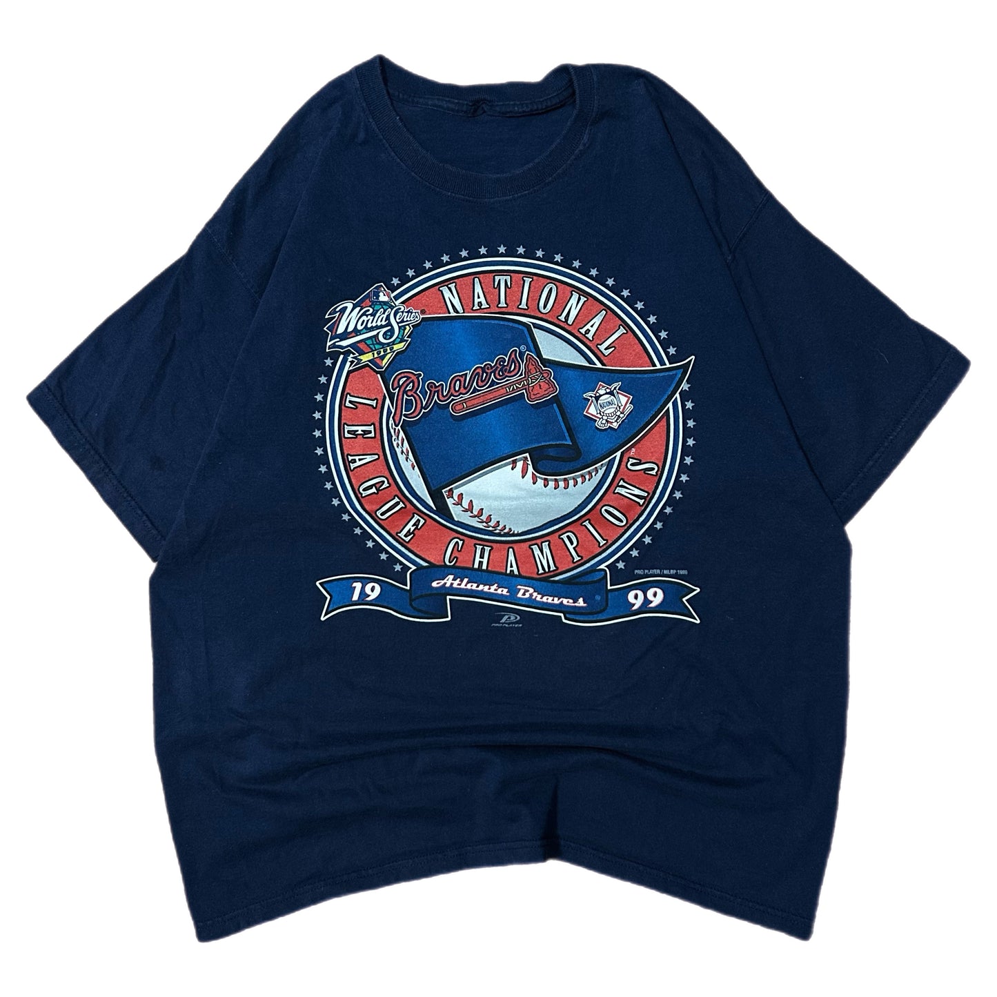 (L) 1999 Atlanta Braves Championship Navy Tee