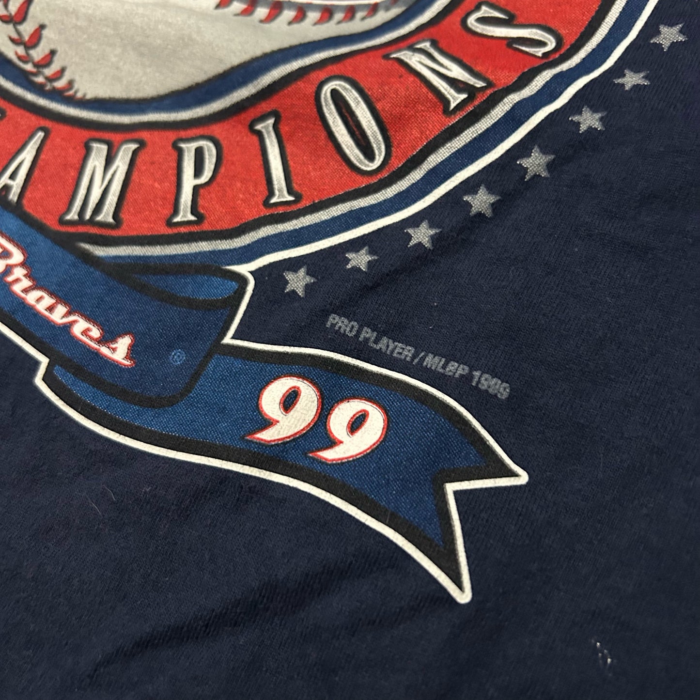 (L) 1999 Atlanta Braves Championship Navy Tee