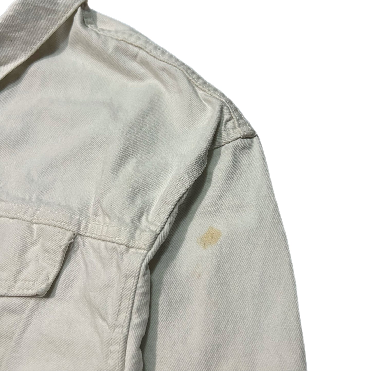 (L) Vintage Levi's White Trucker Jacket