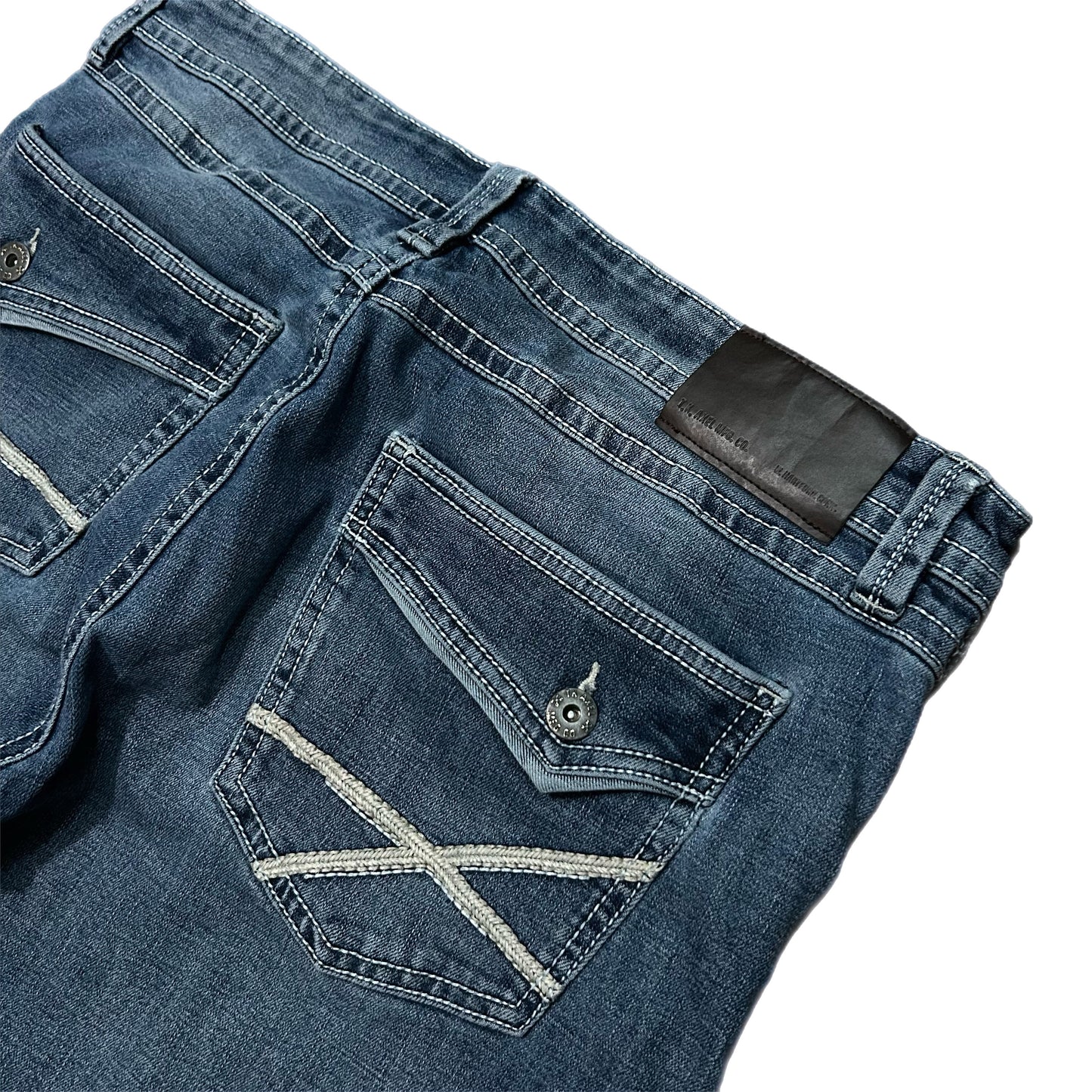 (36) TK Axel Slim Bootcut Medium Wash Denim Jeans
