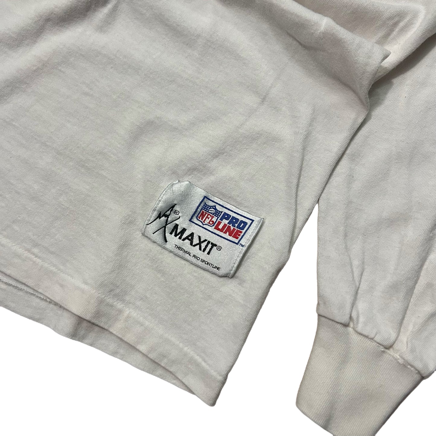 (L) Vintage NFL Pro Line Minnesota Vikings White Mock Turtleneck