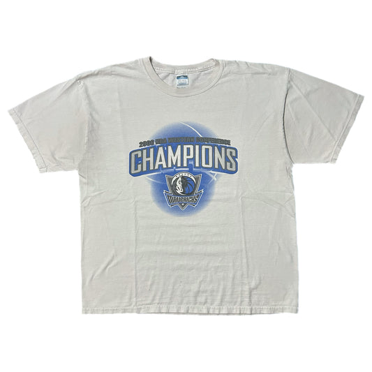 (XL) 2006 Dallas Mavericks NBA Champions White Tee