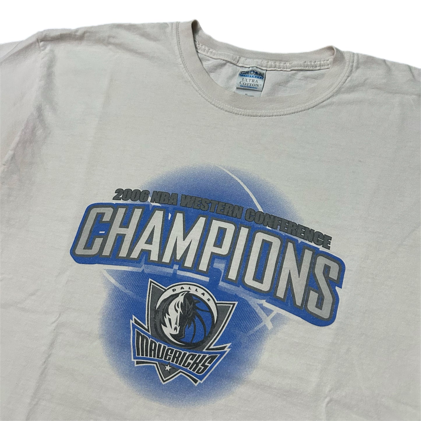 (XL) 2006 Dallas Mavericks NBA Champions White Tee