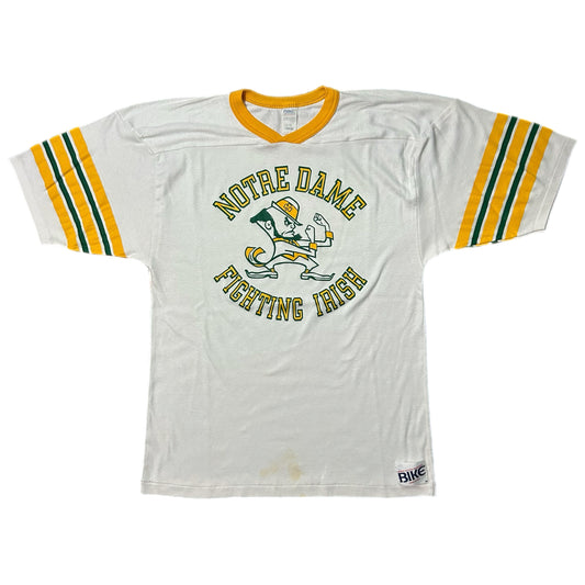 (L) Vintage Notre Dame 'Fighting Irish' White Tee