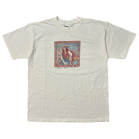 (L) Vintage Down Time Cowgirl Cream Tee