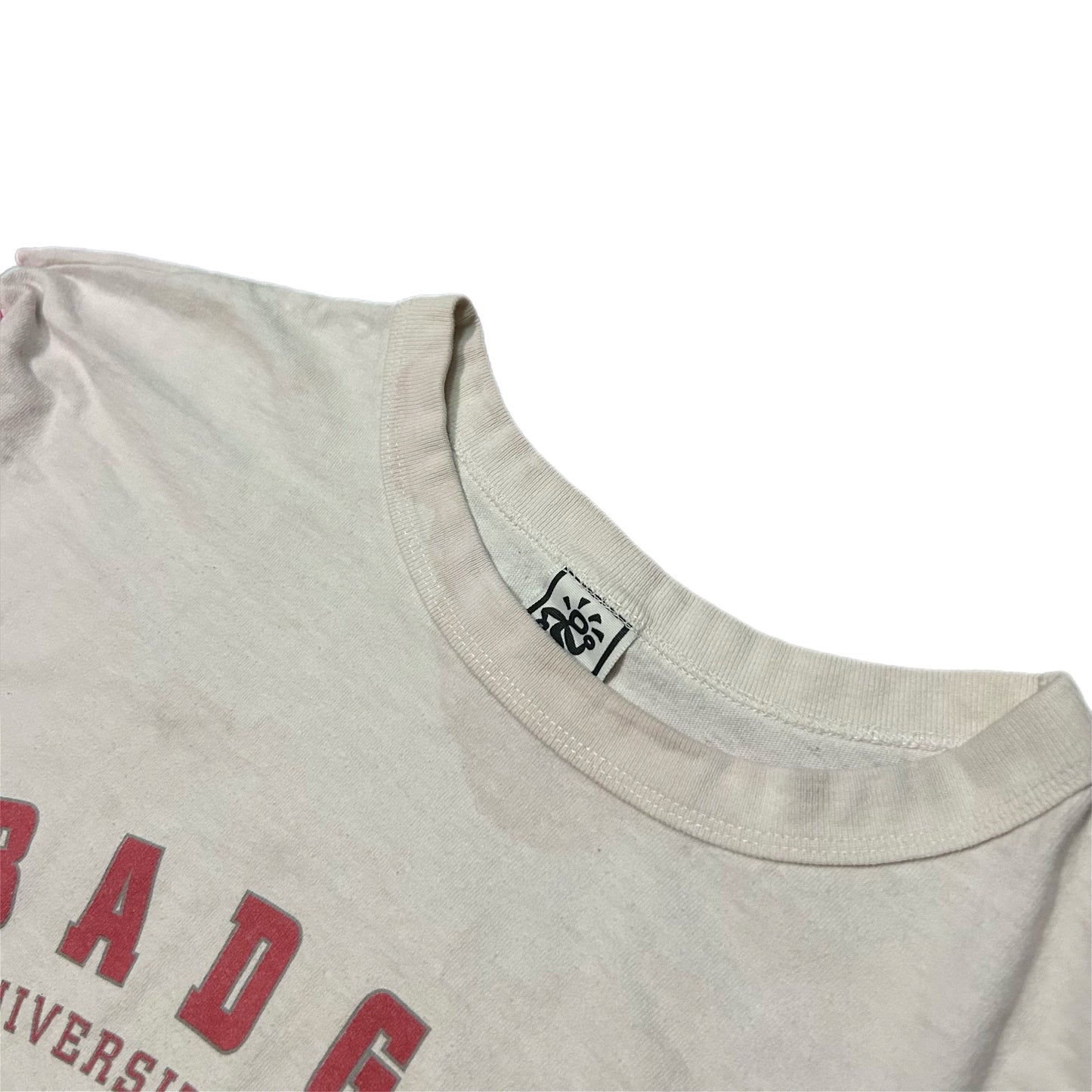 (L) Vintage Wisconsin Badgers Two-Tone Longsleeve