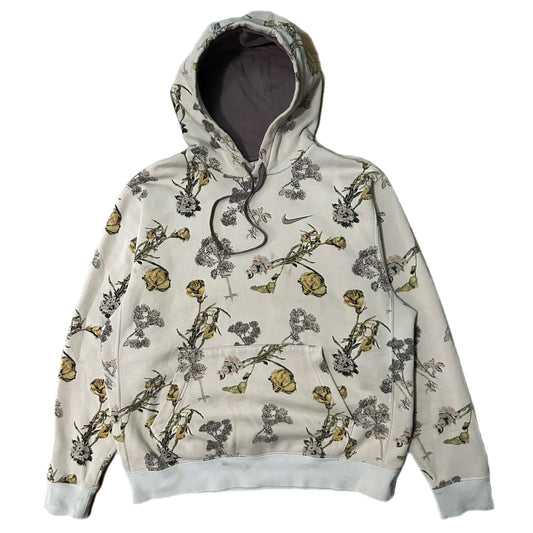 (L) Nike Sportswear Club Floral Print Hoodie