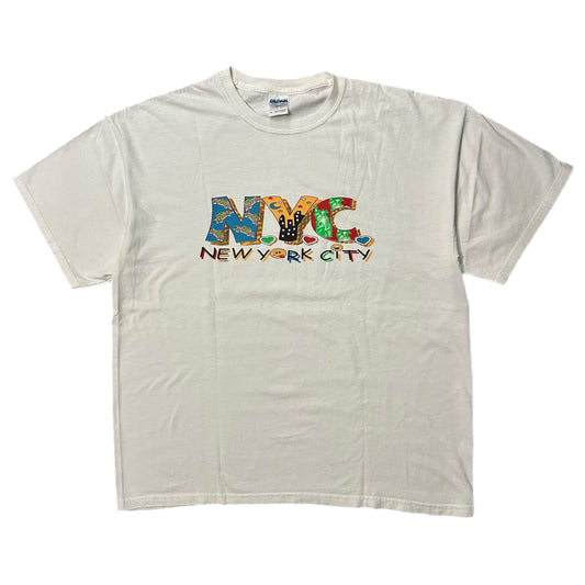 (XL) Y2K New York City White Tee