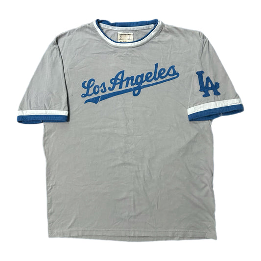 (L) Red X Jacket Los Angeles Dodgers Gray Shirt
