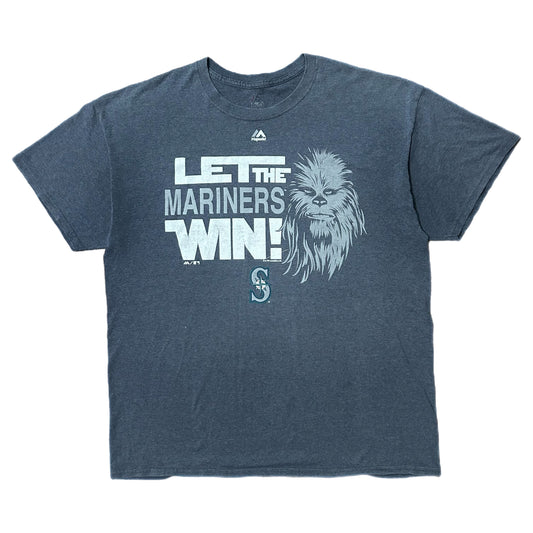 (XL) Y2K Seattle Mariners Star Wars Chewbacca Shirt
