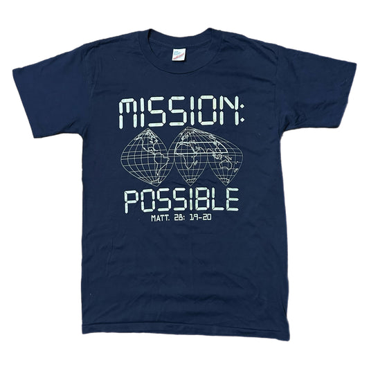 (L) Vintage 90s Mission Impossible Navy Shirt