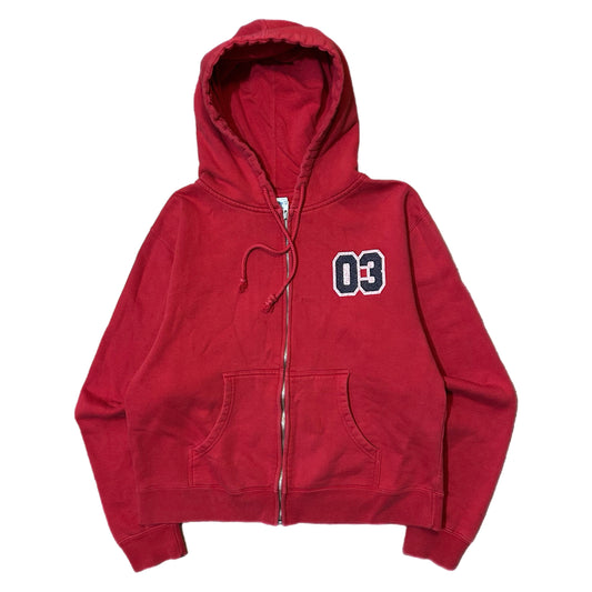 (WOMAN L) Vintage 2000s Disneyland Rheimstone Red Jacket
