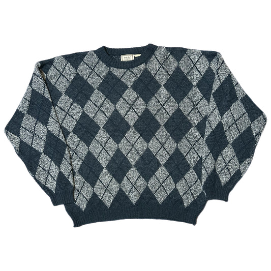 (XL) Vintage Bugle Boy Argyle Sweater