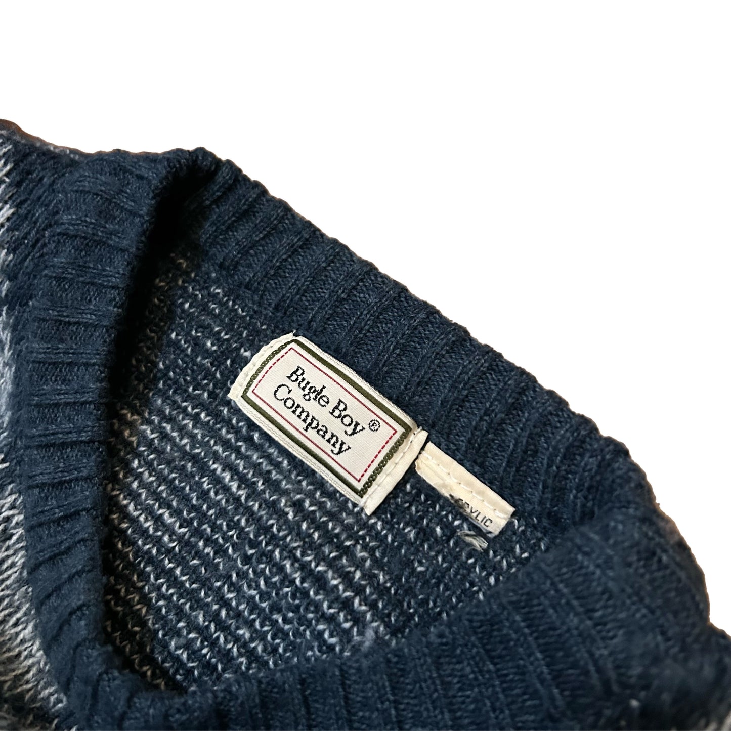 (XL) Vintage Bugle Boy Argyle Sweater