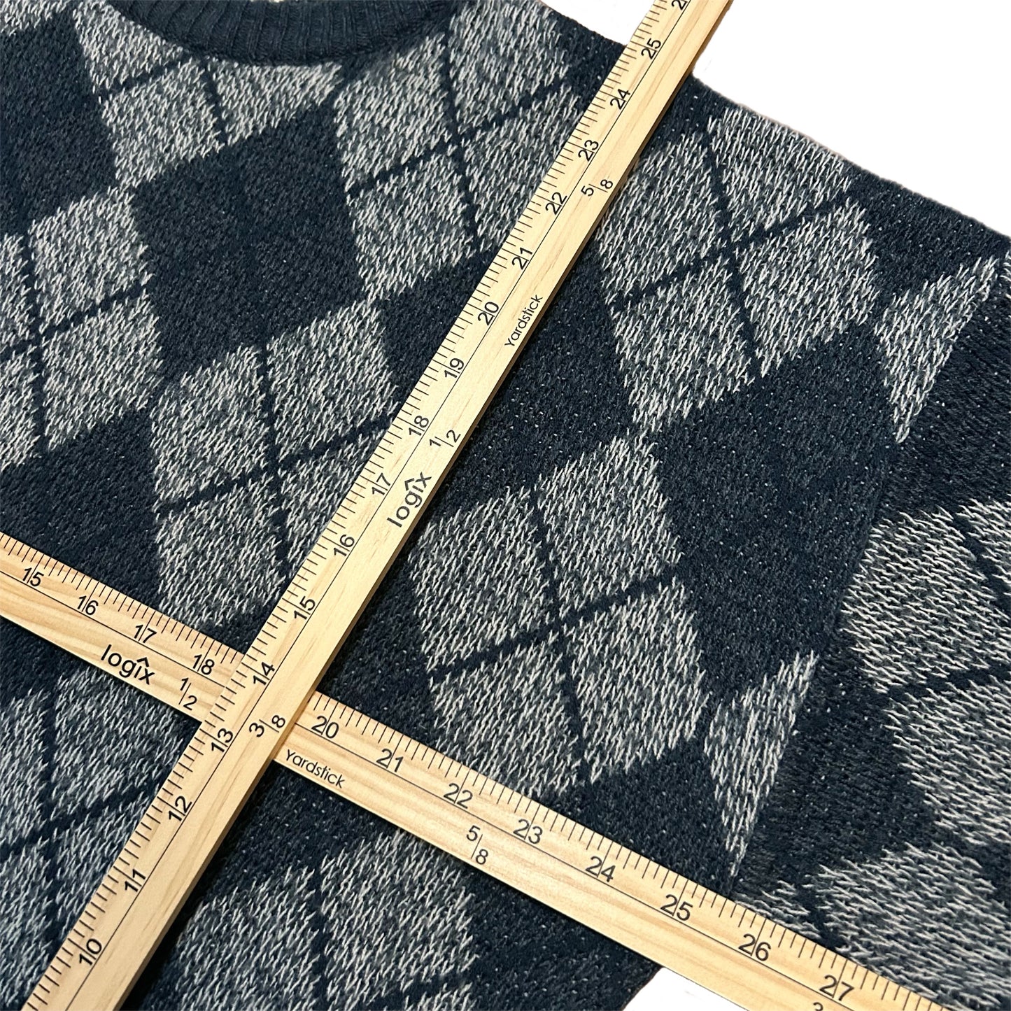 (XL) Vintage Bugle Boy Argyle Sweater