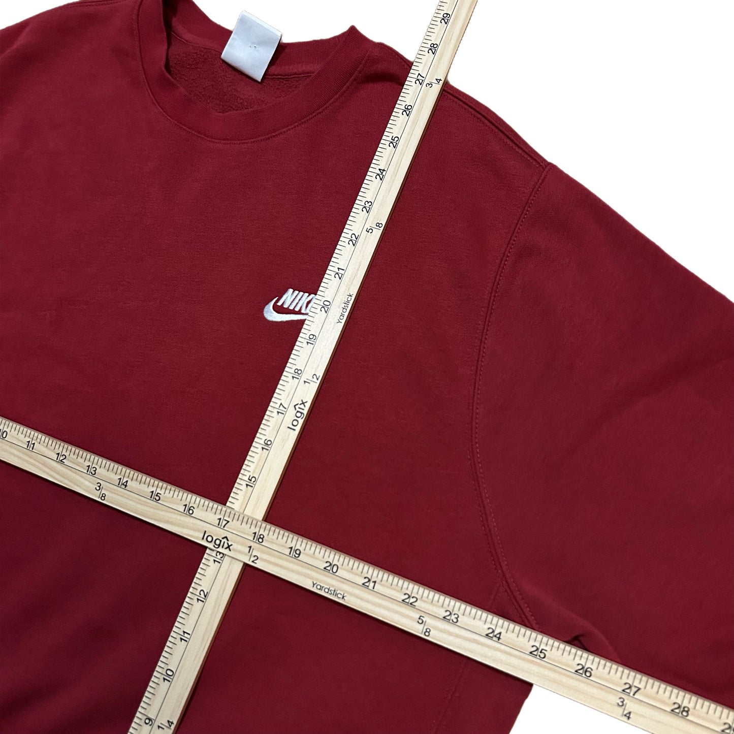 (XL) Modern Nike Embroidered Maroon Crewneck
