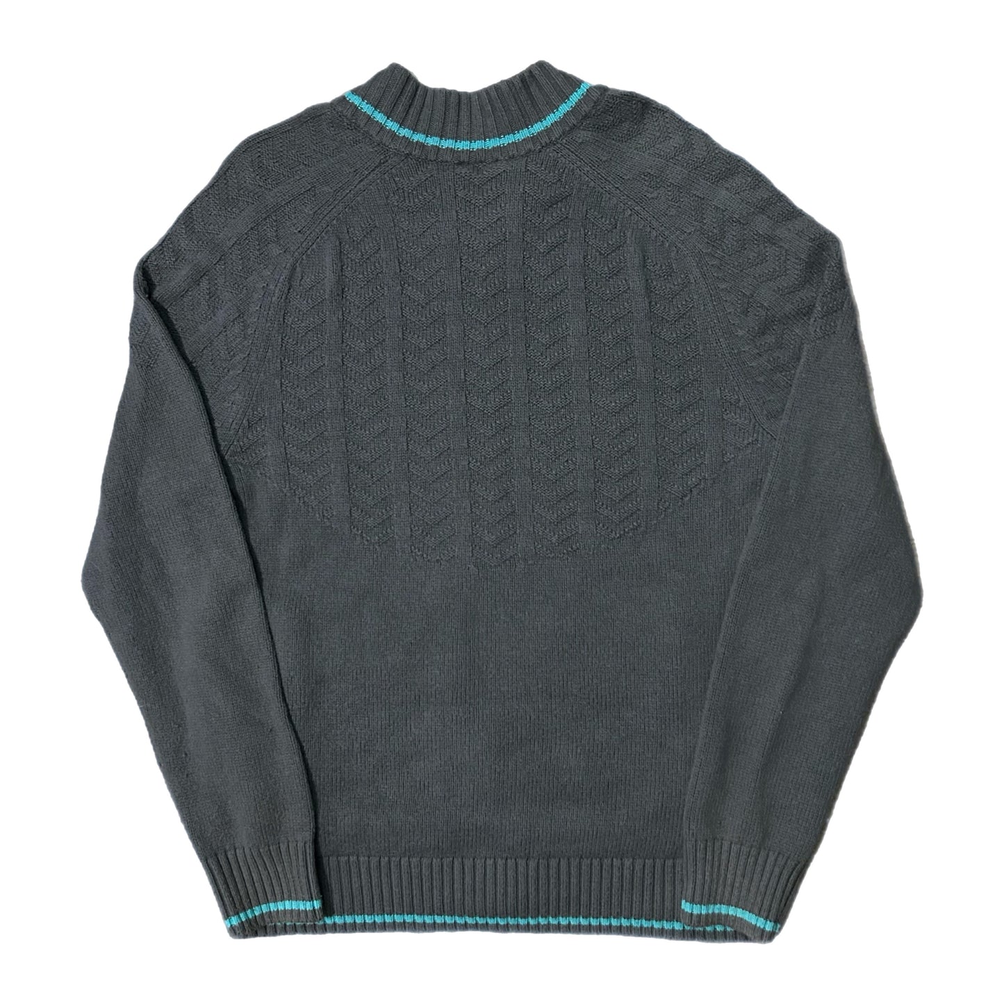 (M) Nike Woven-Knit Teal Zip-Up Jacket